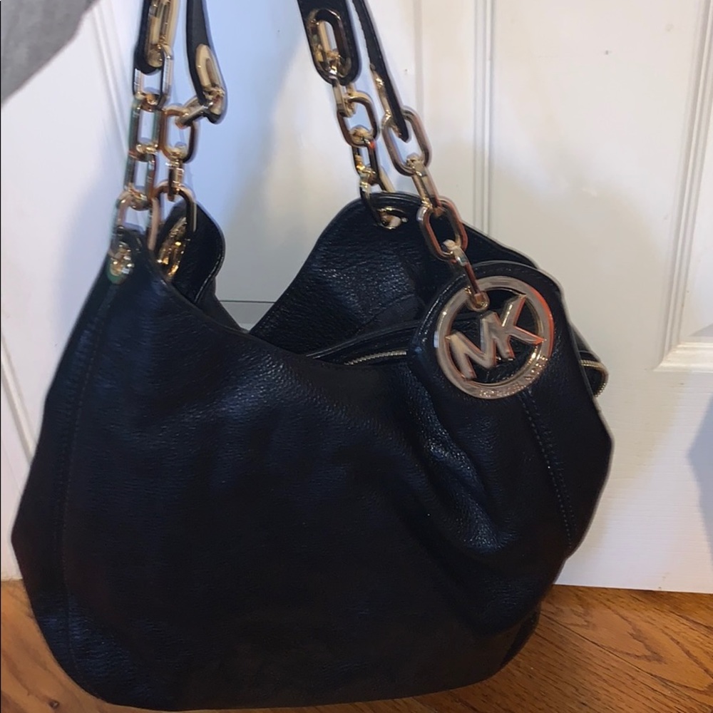 Chic Black and Gold Michael Kors Bag
